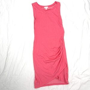LEITH Brand Hot Pink Ruched Mini-Dress in Size Medium